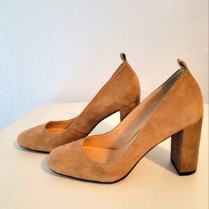 FRANCO SARTO WOMEN'S DLSQUARE TOE ANIMAL TEXTURED HEEL SIZE 5